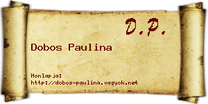 Dobos Paulina névjegykártya